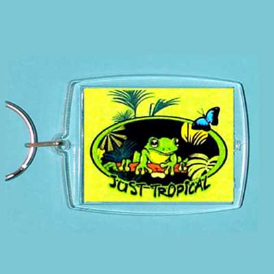 Acrylic Keyring Tropical Rainforest